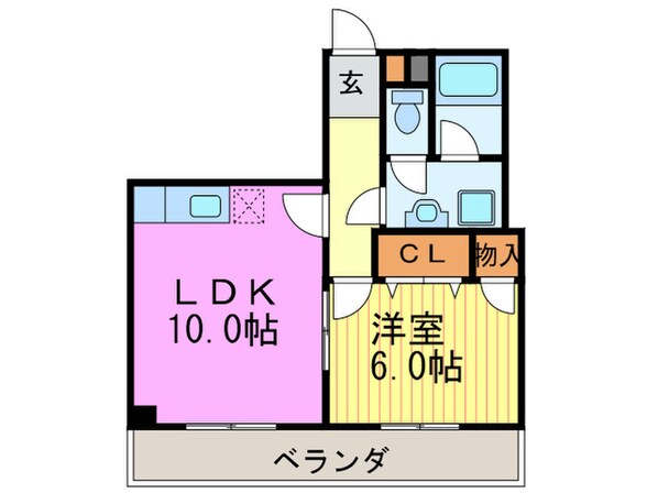 サンキプラザ今米の物件間取画像